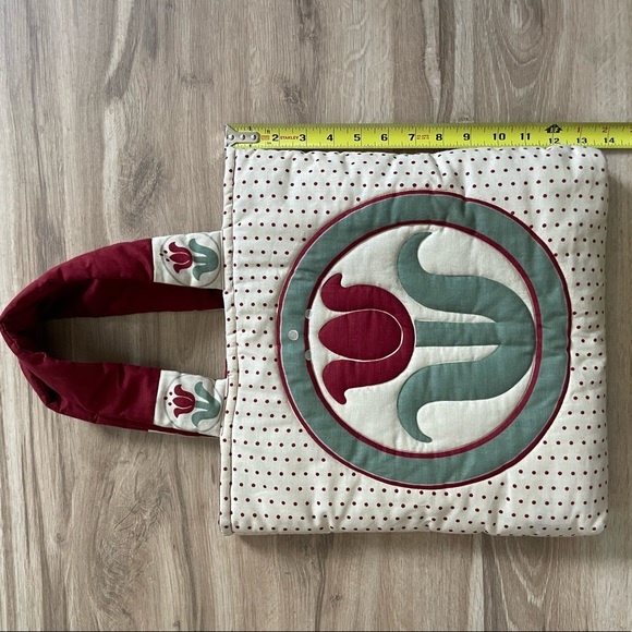 ✨ Cottagecore Folklore Era Quilted Tulip Floral Tote Bag - Picture 11 of 11